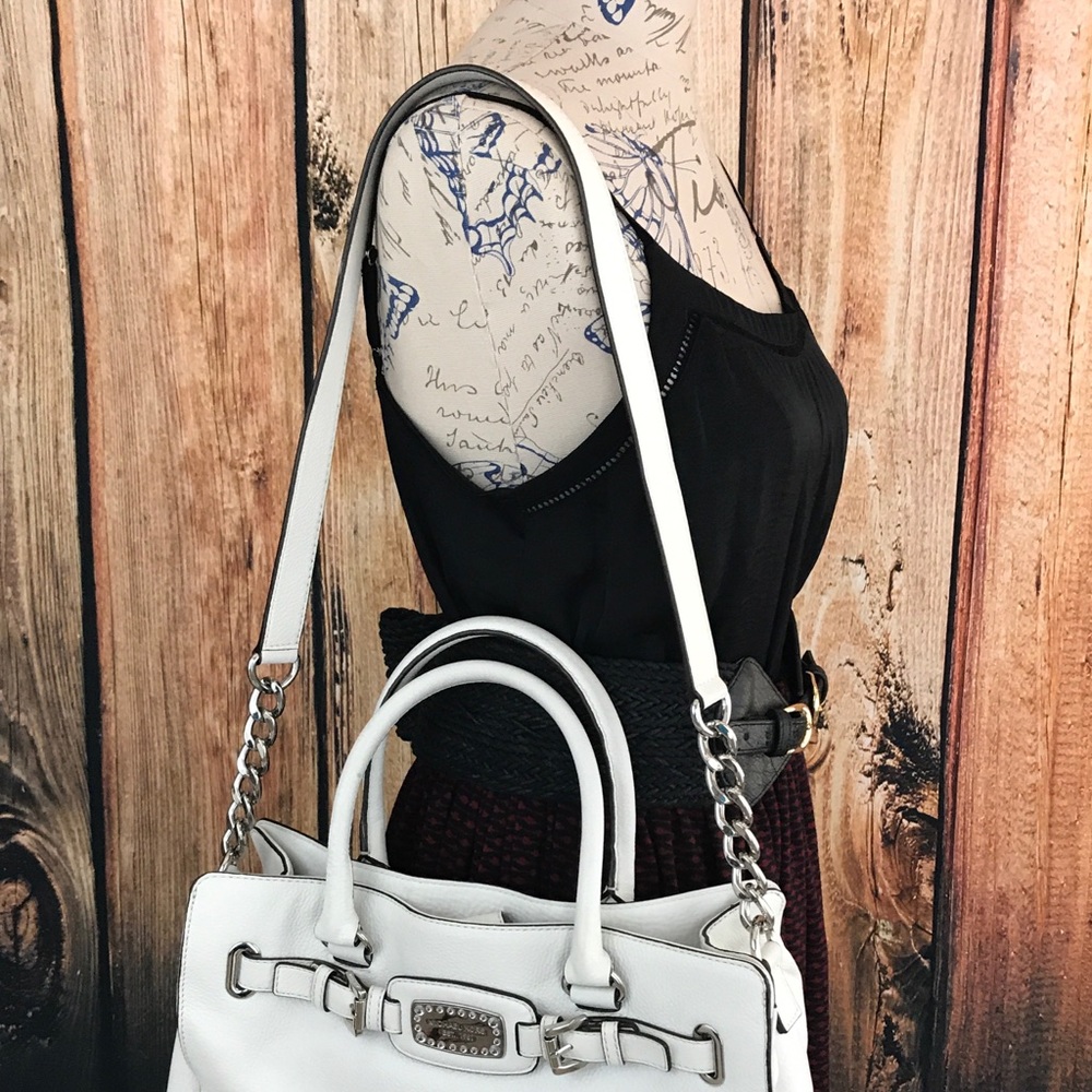 Michael Kors White Satchel Handbag